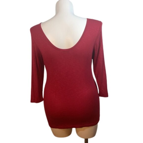 Anthro | Dolan Left Coast 3/4 Sleeve Scoop Back new without tag - Picture 2 of 9